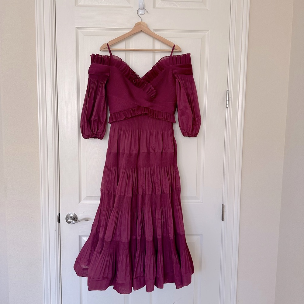 Zimmermann Off-Shoulder Midi Dress
